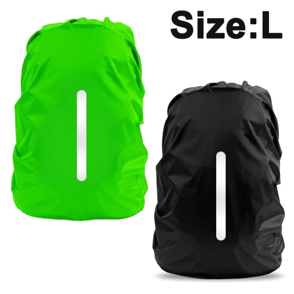 2-pack vattentätt cover för ryggsäck, reflekterande ryggsäck
