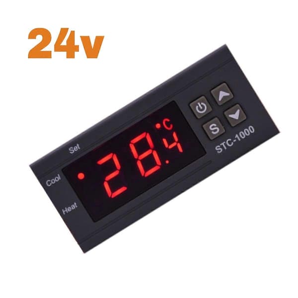 STC 1000 LED Digital Termostat for Inkubator Temperaturkontroller Termoregulator Relé Oppvarming Kjøling 12V