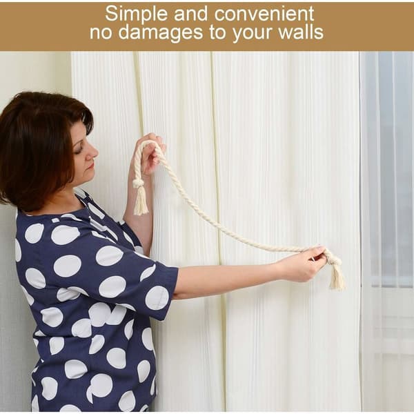 8 Stycken Draperihållare Rep Draperihållare Handgjorda Gardiner