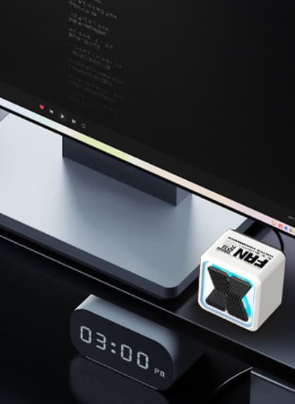 Mini Bluetooth-højttaler: Bærbar trådløs udendørshøjttaler (hvid)