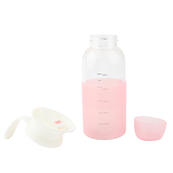 650 ml Bärbar Skrivbord Enkel Flick Glas Vattenflaska