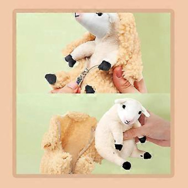 Søde barberede fårelegetøj Kawaii lam bamser gaver