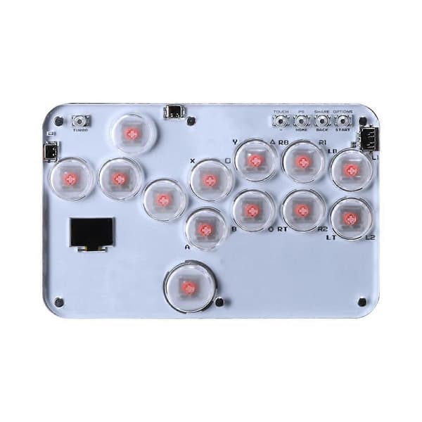 13-knapps arkadestick-kontroller spakfri kontroller RGB-kampstick PC-joystick-kontroller tastatur