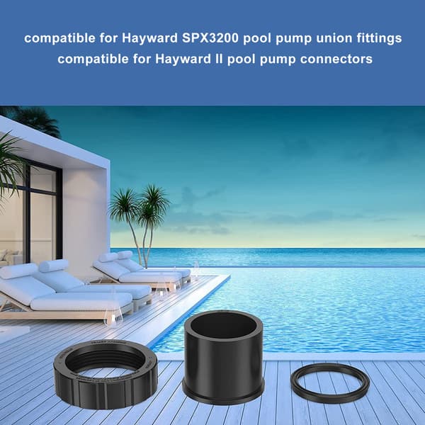 Universal Pasform Højtemperatur Samlinger Varmebestandige Samlinger Poolpumpe Udskiftning Håndstrammede Samlinger Kompatible Med Whisperflo Pumper PVC Rørforbindelse