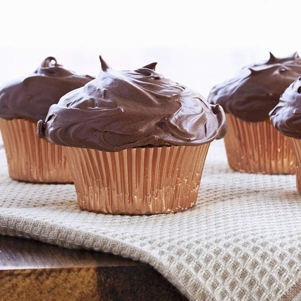 200 st Guld Folie Muffin Formar Standard Bakformar Muffin Pappersformar Rose Gold