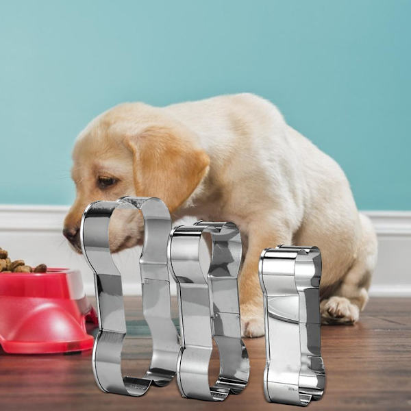3-delars rostfritt stål hundben kexskärare set DIY
