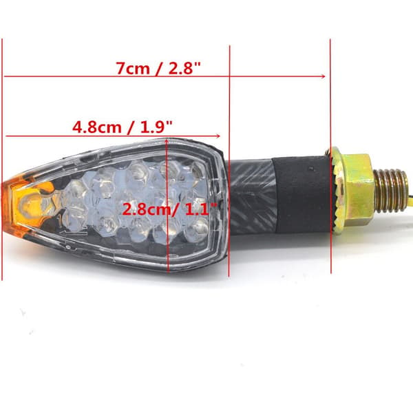 4 st Motorcykel LED Blinkers, 12V Allmän LED Blinkers