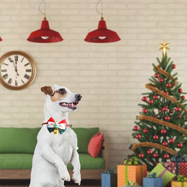 Julehalsbånd til Hunde - Bløde Kæledyrshalsbåndstilbehør til Hunde style 2 S