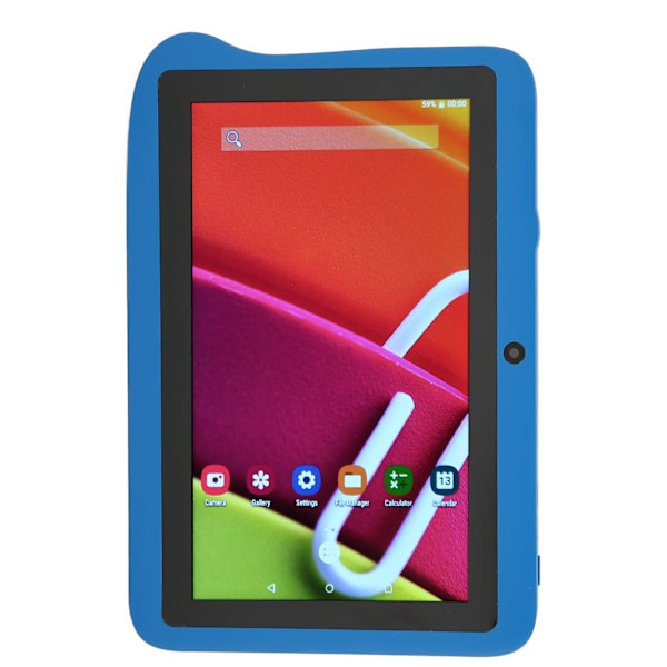 7-tums Barnplatta MTK6592 8 Kärnor CPU för Android 10.0 2GB RAM 32GB ROM 2.4G 5G WIFI IPS Portabel Platta 100‑240V Blå AU-kontakt