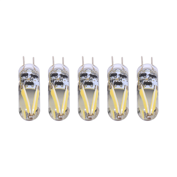 5 st/förpackning Färg Vit Markering AC/DC 12V 1.5W G4 LED-lampa