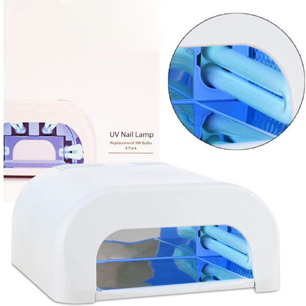 1/4 st 9W UV-lampa för nagelkonst, elektronisk nageltork, UV-lampa U