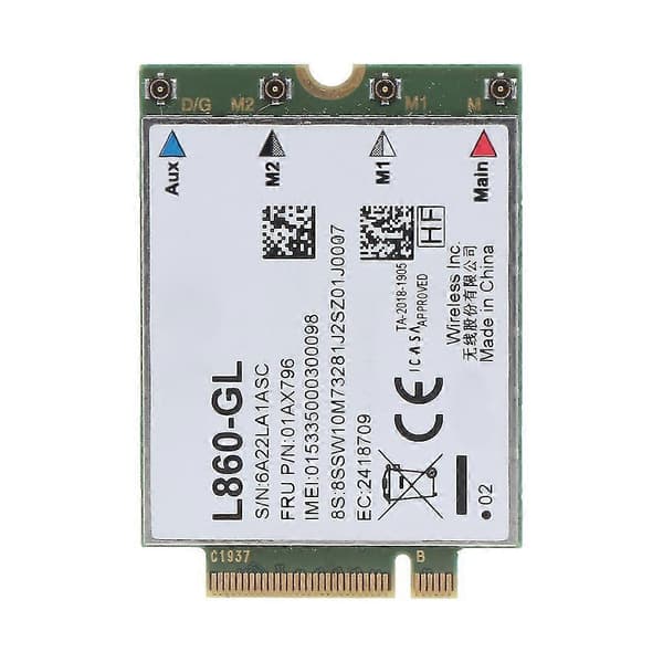 4g-modul Fibocom L860-gl Wwan-kort för Lenovothinkpad X1 Carbon 7:e generationen, p43