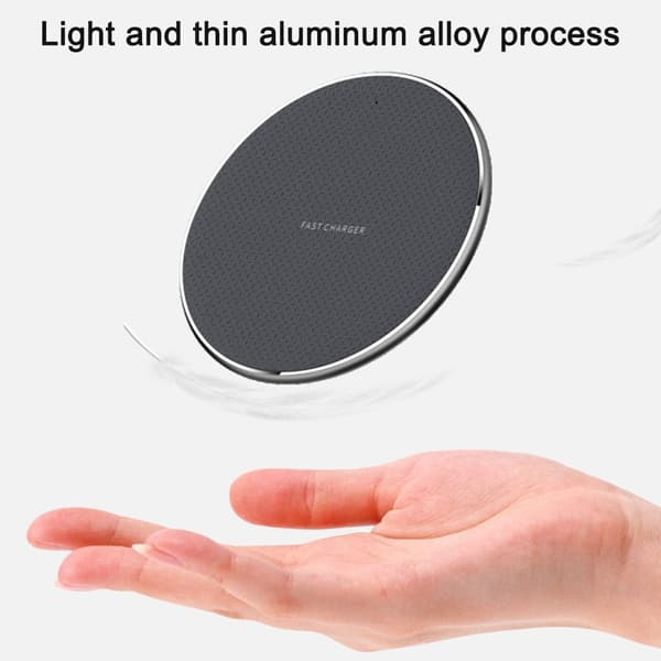 Trådløs lader hurtiglading for iPhone 12/11/Pro/Max/Xs/XR/X/8, iPad Pro/Air/Mini