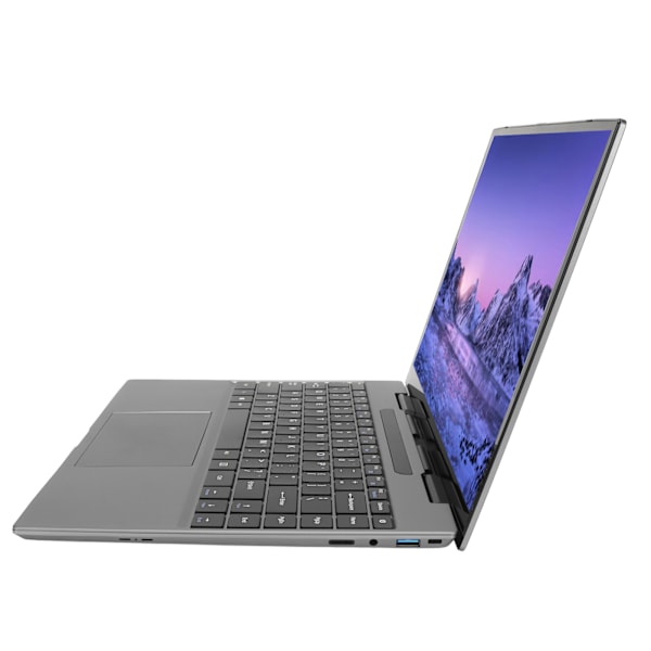 14-tums laptop för Windows 11 för Intel J4125CPU 2.4G 5G WIFI 3K IPS Silver Bärbar Laptop Med Magnetisk Kamera 100‑240V 8+256 EU-kontakt