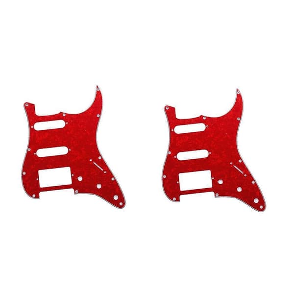Gitarutstyr Elektrisk Gitar Pickguard Frontdeksel Elektrisk Gitar Pickguard Rød