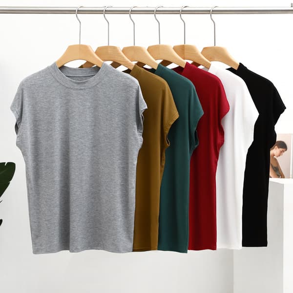 Trådformet bomulds T-shirt til kvinder 2022 Koreansk version Kvinders nye S
