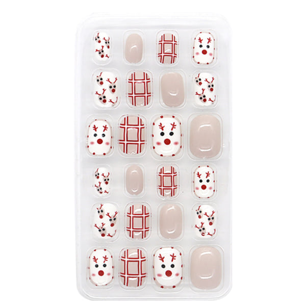 Nails Christmas Red Press on Nails， Nails for Girls