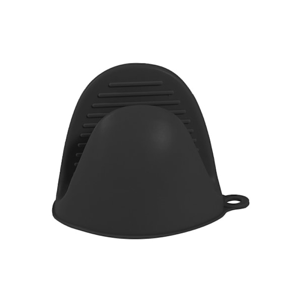 1 Par Mini Ugnsvantar Silikon Värmebeständiga Matlagningshandskar Grytlappar för Kök Matlagning & Bakning - Blå Black