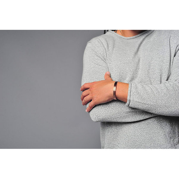 Herr armband i ren koppar med extra starka magneter -