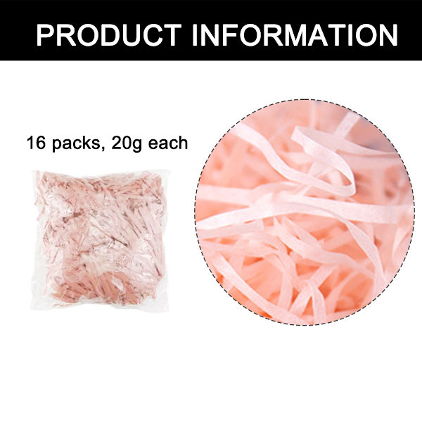 16Pack 320g Multicolored Raffia Paper Crinkle Confetti Shredded