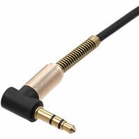 3,5 mm lydkabel jack hann til hann 90 graders rett vinkel stereo