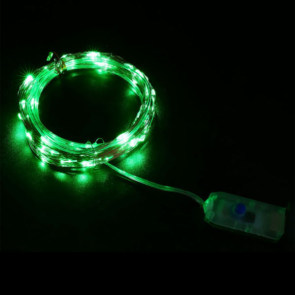 LED-slingljus USB-laddningslampa Festdekoration med fjärrkontroll (kromatisk)