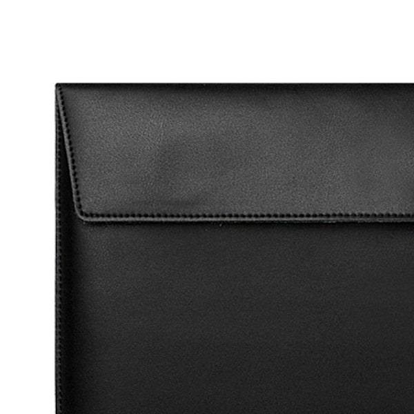 För OS X Laptopväska Kuvertstil PU Läder Exakt Storlek Multifunktionell Laptopfodral för 13 Tum Enheter Svart PU Läder Horisontell Stil