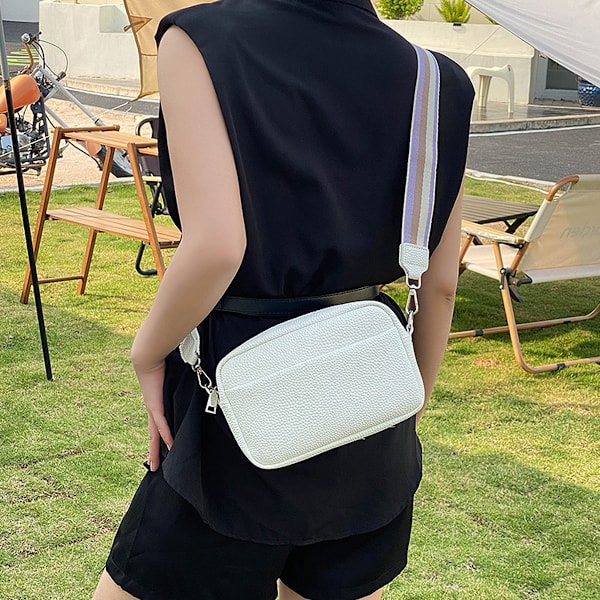 Liten crossbody-väska för kvinnor Liten crossbody-väska med bred