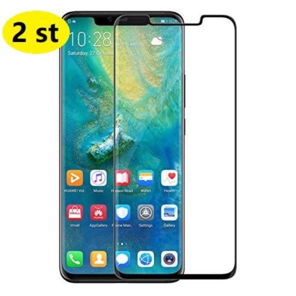 2 st Fulltäckande Skärmskydd för Huawei Mate 20 Pro