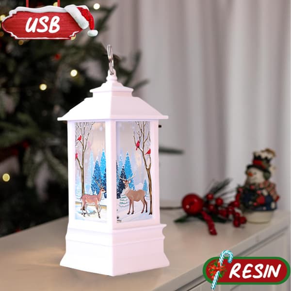 Julelys med LED-telys for juledekorasjon