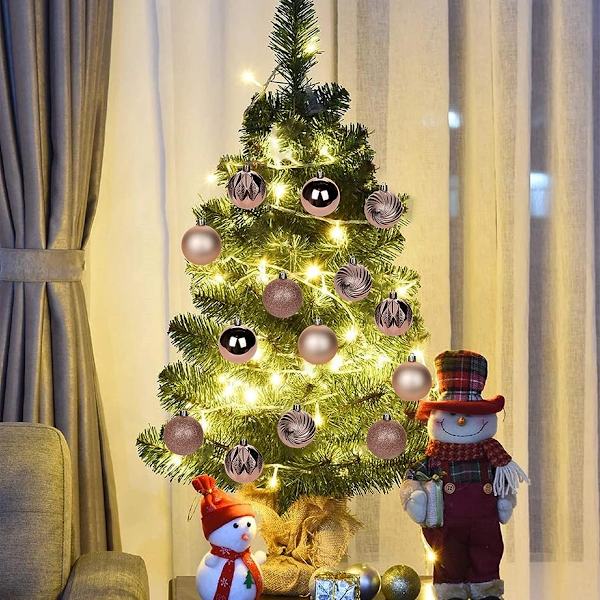 30 Pcs Christmas Ball Ornaments 6cm Shatterproof Christmas Tree