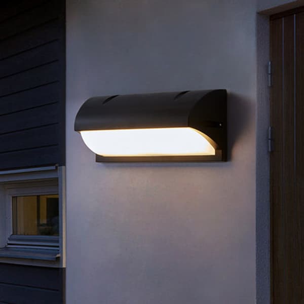 18W Utomhusvägglampa med Rörelsesensor, 3000K Varmvit, IP65