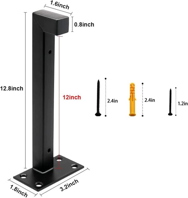 Hyllfästen 30cm, 4 stycken Industriella Väggfästen med