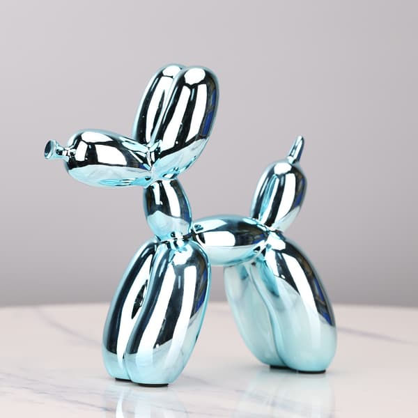 Blank Doggeskulptur i Blank (Himmelblå, 17 cm)