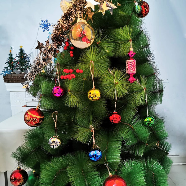 10 Stück Glöckchen Weihnachtsbaumschmuck Mehrfarbig Schellen