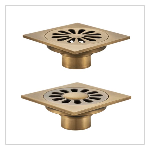 Siphon Walk-in Bruser Bronze Badeværelse Toilet Gulv Deodorant Kobber