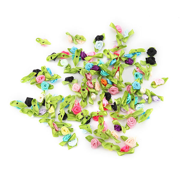 100 st konstgjorda plastblommor DIY Girlang Vävda tillbehör