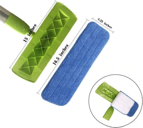Pakke med 2 erstatningsmoppeklude kompatible med Bona mopper Pack of 2