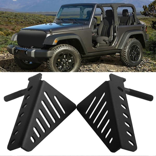 Bil utvendig fotpedal fotstøtte passer til Jeep Wrangler JK 2DR 4DR 2007-2017