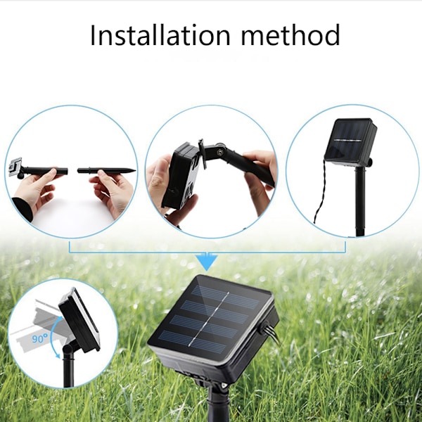 Solar Powered LED String Lights- Waterproof Patio Lights -