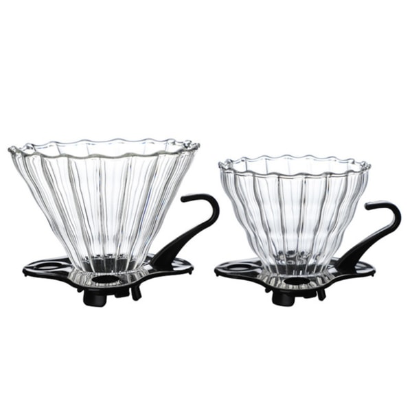 Glasdroppkaffe tratt tratt tjocknat glaskaffe kon