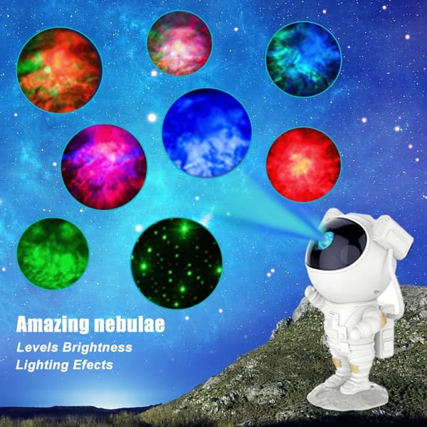 Stjernehimmelprojektor, Astronaut Galaxy Nebula LED Astronaut-projekt