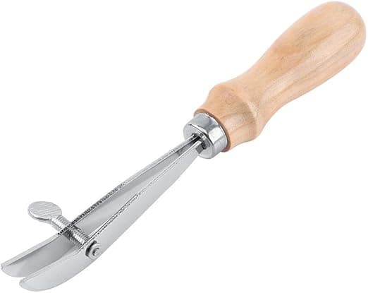 1 stk. læderkantfolder, justerbart læderkantfolder værktøj
