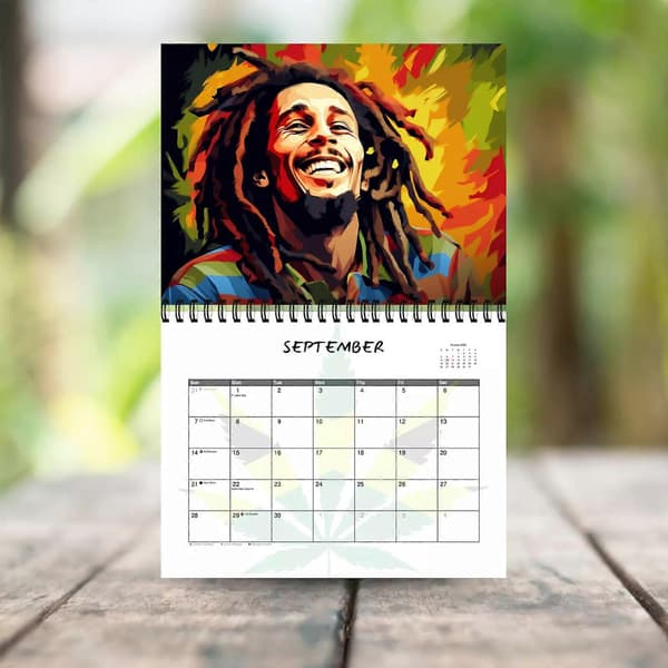 Bob Marley Kalender 2025 | 12-måneders kalender