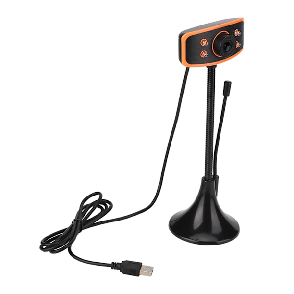Datorkamera 1080P HD Skrivbordswebbkamera USB Extern Kamera med Mikrofon för Bärbara Datorer och Stationära Datorer