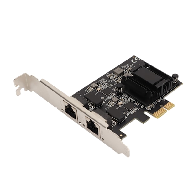 PCIe Nätverkskort Dubbla Portar RTL8125BG Chip 2500 1000 100Mbps 2.5GBase T PCIe Internetadapter för Stationära Datorer PC-Servrar