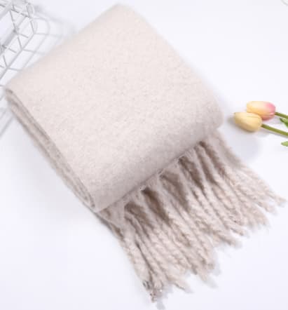 1 stk. beige ins vinterfortykning varmt temperament skjerf