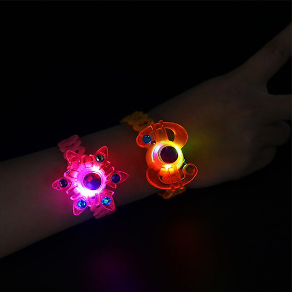 12 Pack Light Up Party Favors for Kids, LED Bracelets Glow in