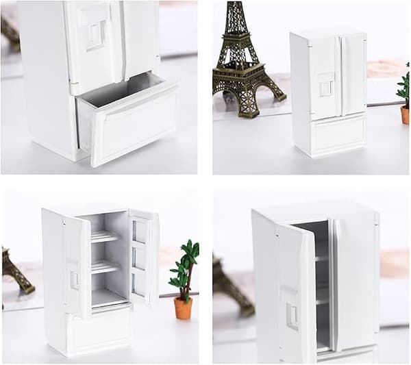 Miniature trædukkehus DIY-sæt 1:12 skala dukkehusmøbler