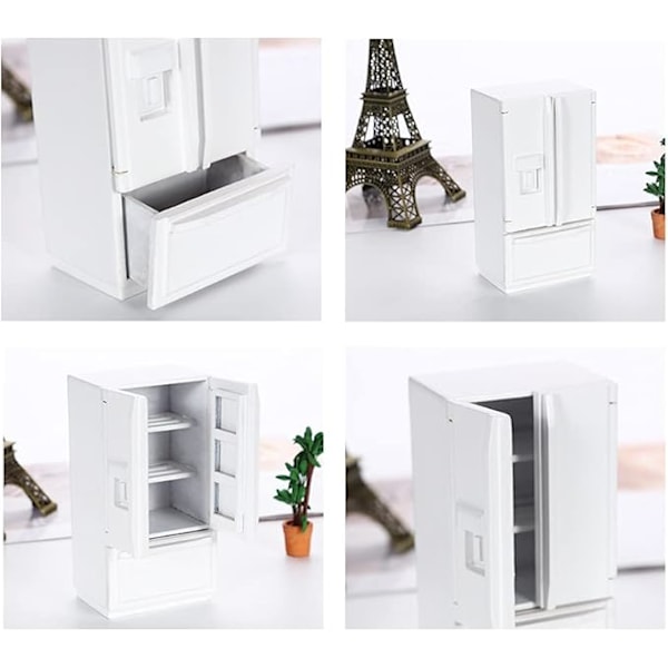Miniatyr Trädockhus DIY-kit 1:12 Skala Dockhusmöbler